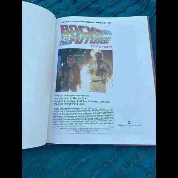 Back to the Future PB Novelization George Gipe 1985 1st Printing Berkley Books - Picture 4 of 5